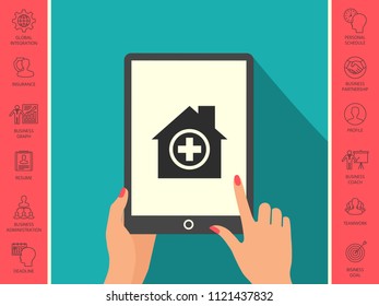 Hospital icon symbol