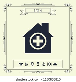 Hospital icon symbol