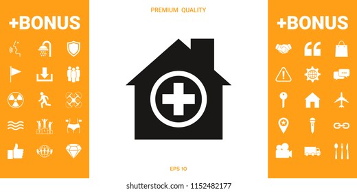 Hospital icon symbol