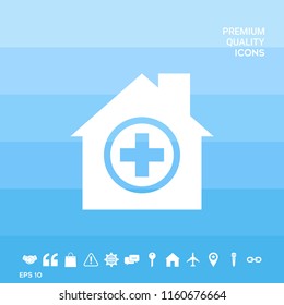 Hospital icon symbol