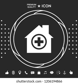 Hospital icon symbol