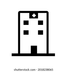 Hospital icon symbol illustration on white background