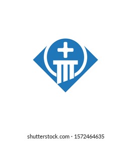 Hospital icon and symbol logo design template