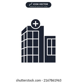 hospital icon symbol template for graphic and web design collection logo vector illustration