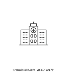 Hospital icon symbol vector illustration