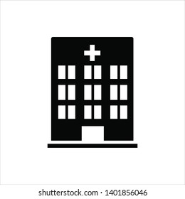 hospital icon trendy flat design