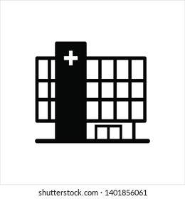 hospital icon trendy flat design