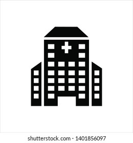 hospital icon trendy flat design