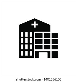 hospital icon trendy flat design