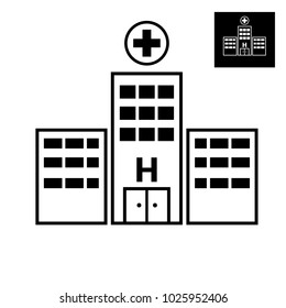 hospital icon vector