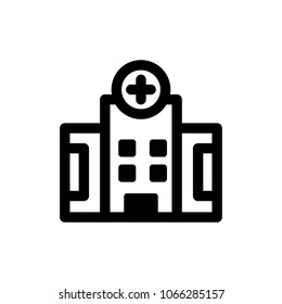 vector de icono de hospital