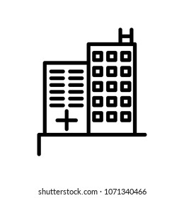 hospital icon vector