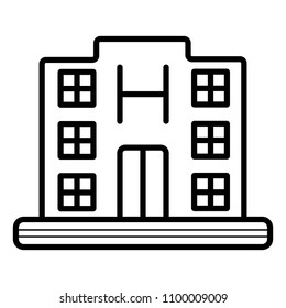 hospital icon vector
