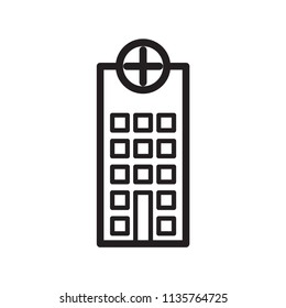 Hospital icon vector