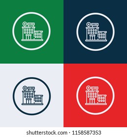 Hospital icon vector