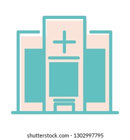hospital icon vector