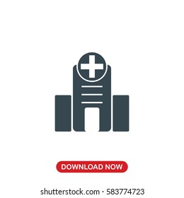 Hospital icon vector