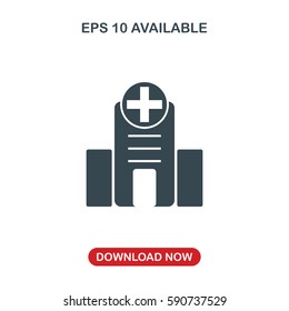 Hospital icon vector