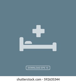 Hospital icon vector