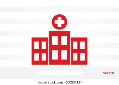 Hospital icon vector
