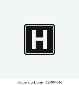 hospital icon vector