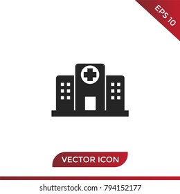 Hospital icon vector