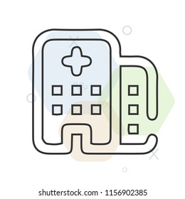 Hospital icon vector can be used as png, Hospital
