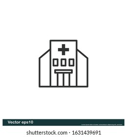 Hospital Icon Vector Design Element Eps10