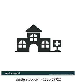 Hospital Icon Vector Design Element Eps10