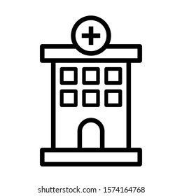 Hospital Icon Vector Design Illustration