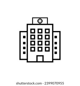 hospital icon vector design , line medicine and healthcare symbol