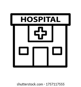 Hospital icon vector design template
