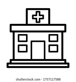 Hospital icon vector design template