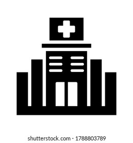 Plantilla de diseño de vectores de icono de hospital