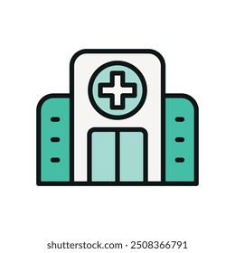 Hospital icon vector design templates simple and modern concept graphic