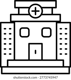 Hospital Icon Vector Element line icon design vector icons