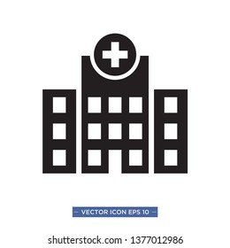 Hospital Icon Vector Illustration