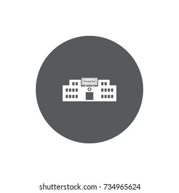 hospital icon. Vector illustration.