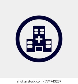 hospital icon, Vector illustration.