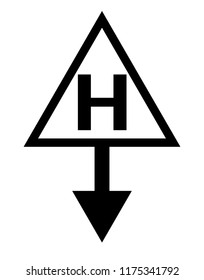 Hospital icon vector illustration. hospital icon and map pointer