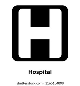 Hospital icon vector isolated on white background, Hospital transparent sign