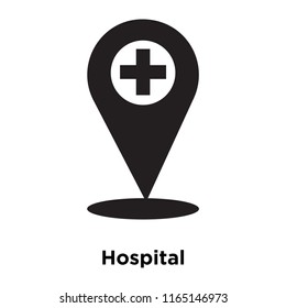 Hospital icon vector isolated on white background, Hospital transparent sign , medical health symbols