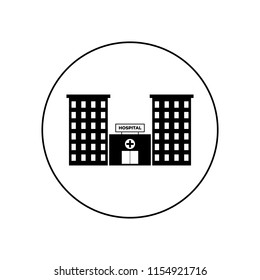 hospital icon vector, logo
