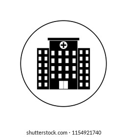 hospital icon vector, logo
