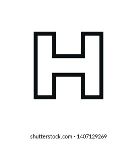 Hospital icon vector logo illustration