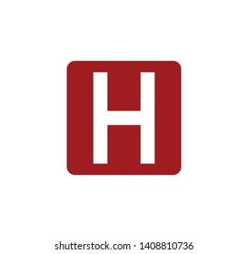 Hospital icon vector logo template