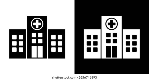 Gráficos escalables del Vector del icono del hospital