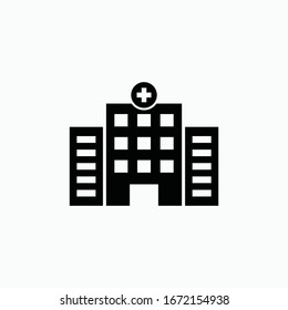 hospital icon vector sign symbol isolated