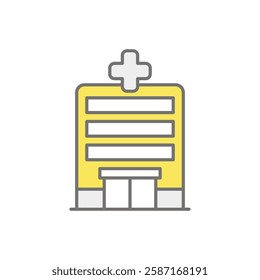 Hospital icon vector stock illustration