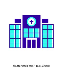 Hospital icon vector in trendy
